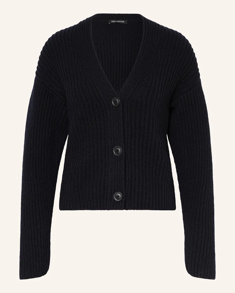 Iris von Arnim Strickjacke aus Cashmere Dunkelblau