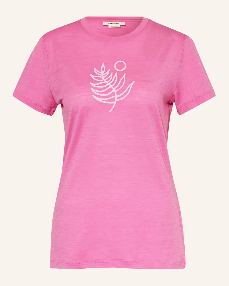 Icebreaker T-Shirt MERINO 150 TECH LITE™ aus Merinowolle Rosa