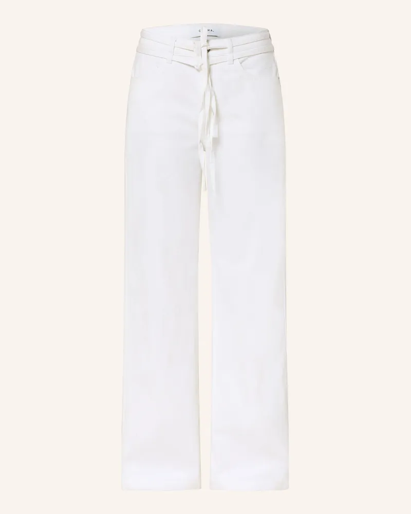 COMMA Wide Leg Jeans weiss 0100