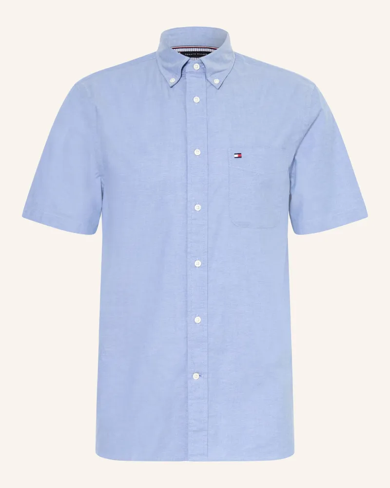 Tommy Hilfiger Kurzarm-Hemd Regular Fit blau Blau