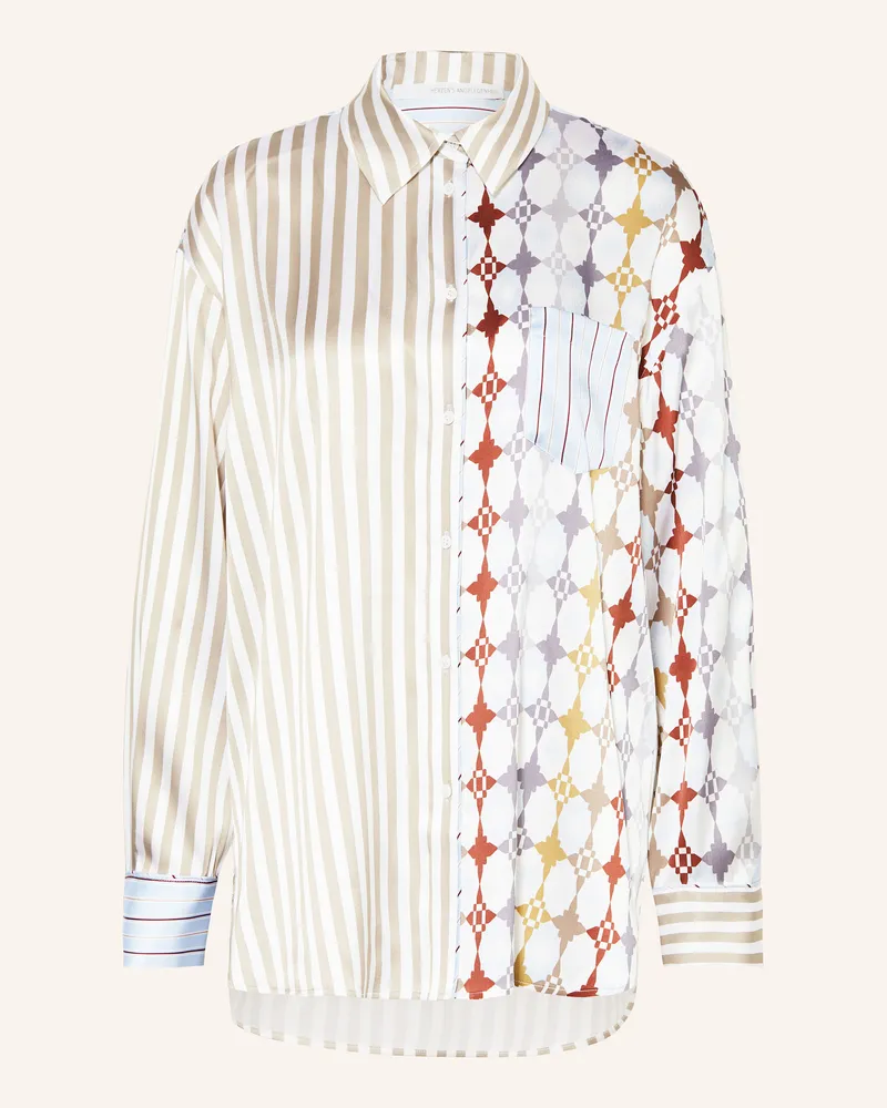 Herzen's Angelegenheit Hemdbluse aus Seide Dunkelbraun