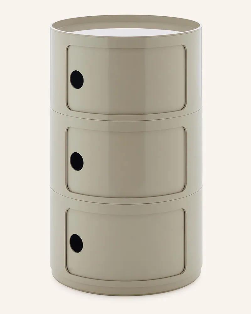 Kartell Beistelltisch Componibili beige Grau