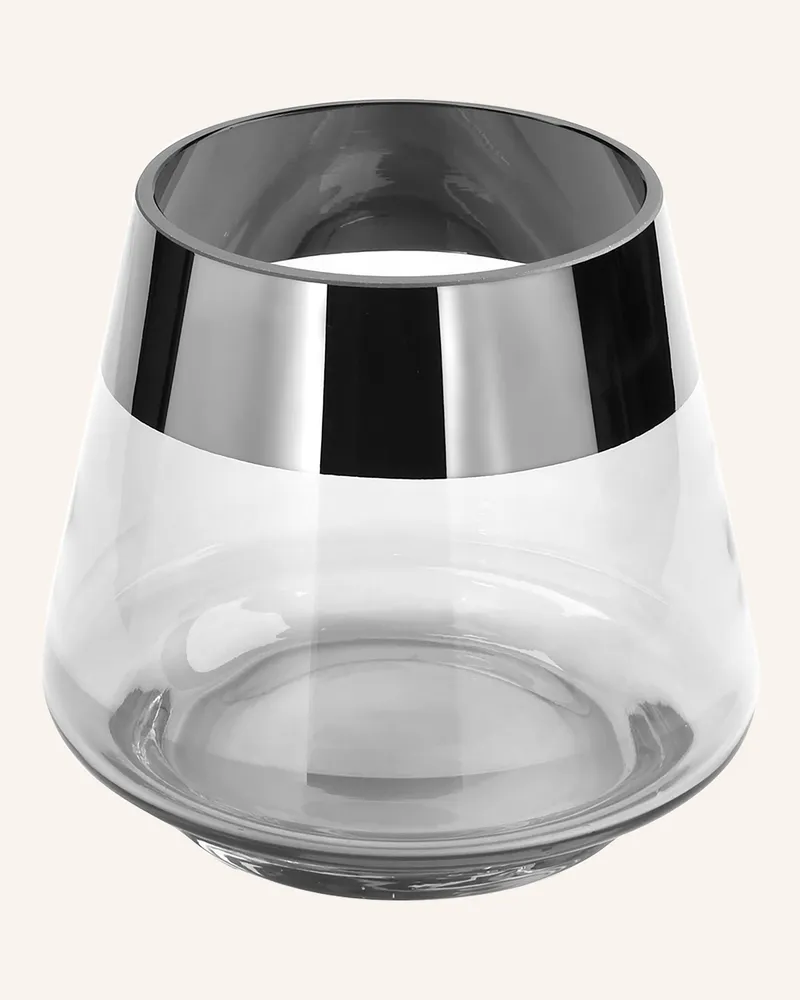 Fink Teelichthalter Jona transparent Silber