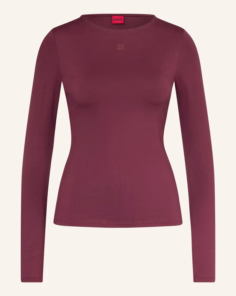 HUGO BOSS Longsleeve DASIIA Dunkelrot