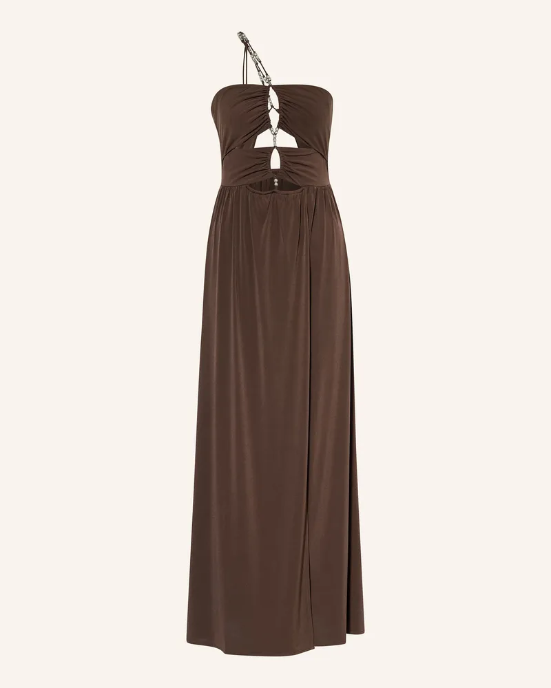 ba&sh Jerseykleid JEA mit Cut-outs Dunkelbraun