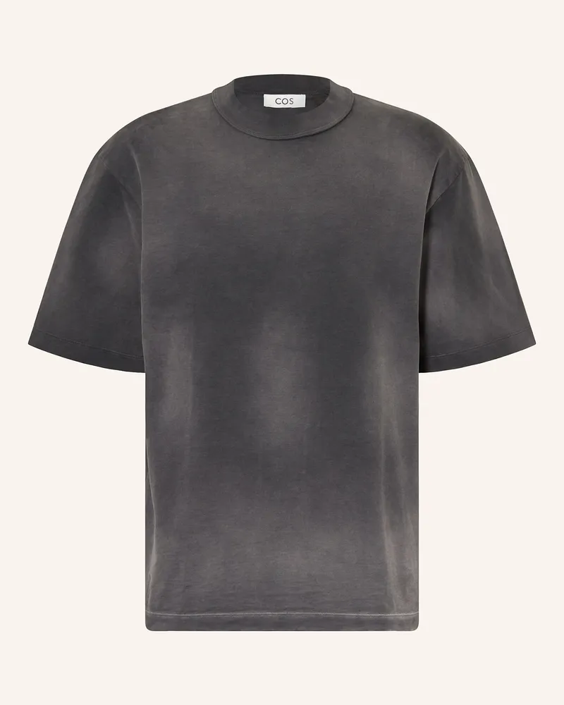 COS T-Shirt schwarz Dunkelgrau