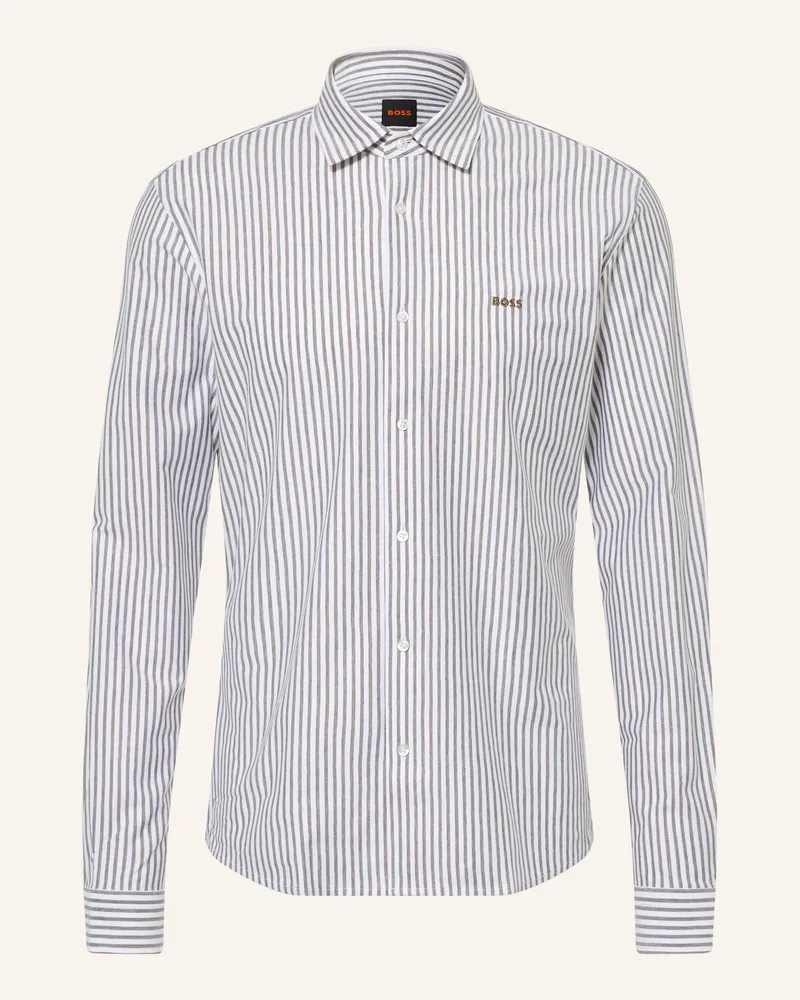 HUGO BOSS Hemd Slim Fit weiss Weiss