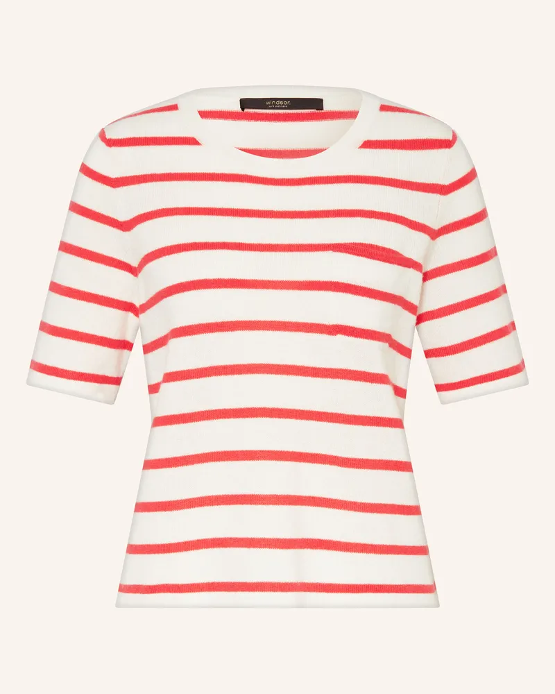 windsor. Strickshirt aus Cashmere Weiss