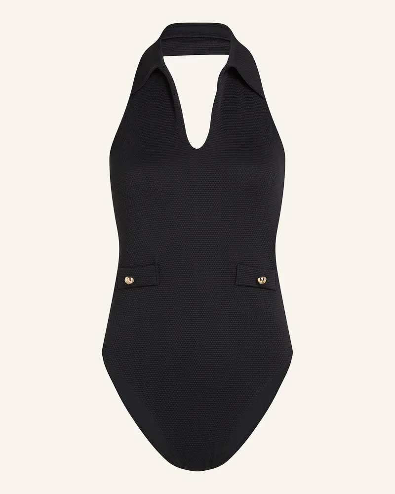 Karl Lagerfeld Badeanzug schwarz Schwarz