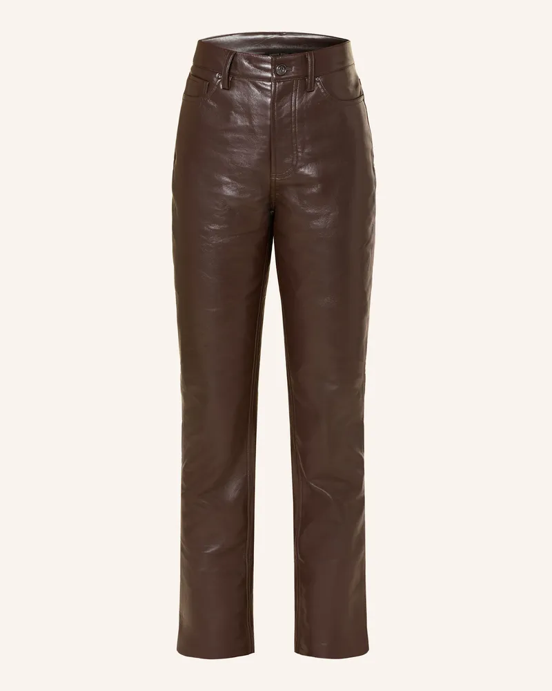 Anine Bing Lederhose BRUNO Dunkelbraun