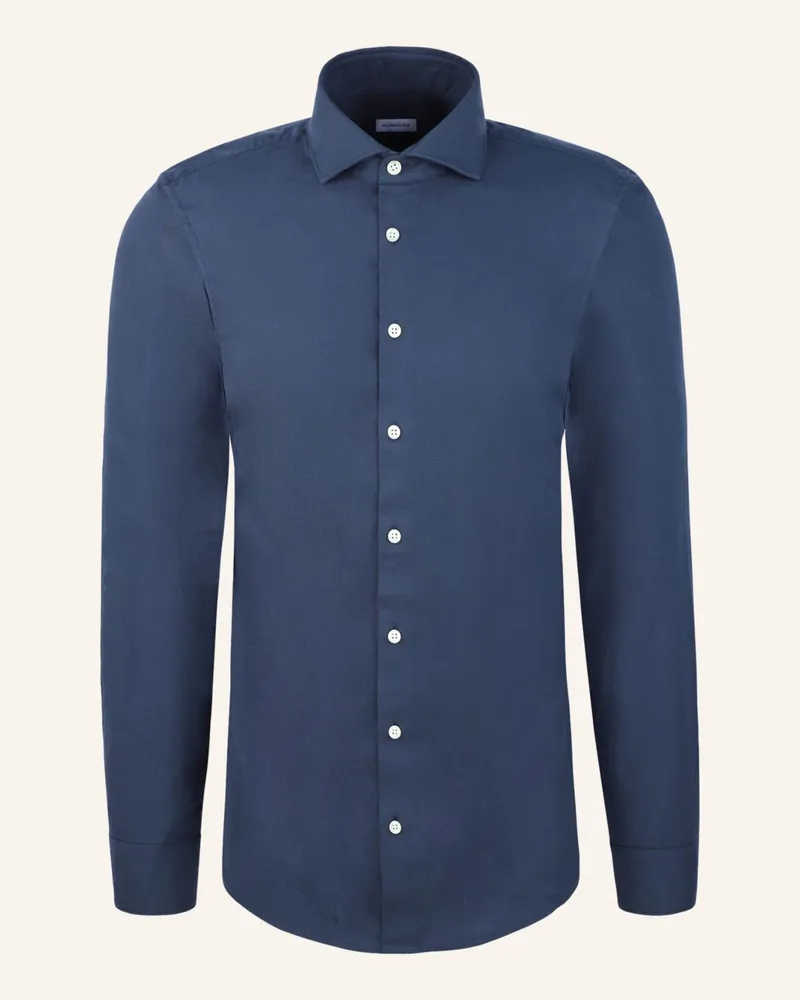 Seidensticker Flanellhemd Regular Fit Dunkelblau