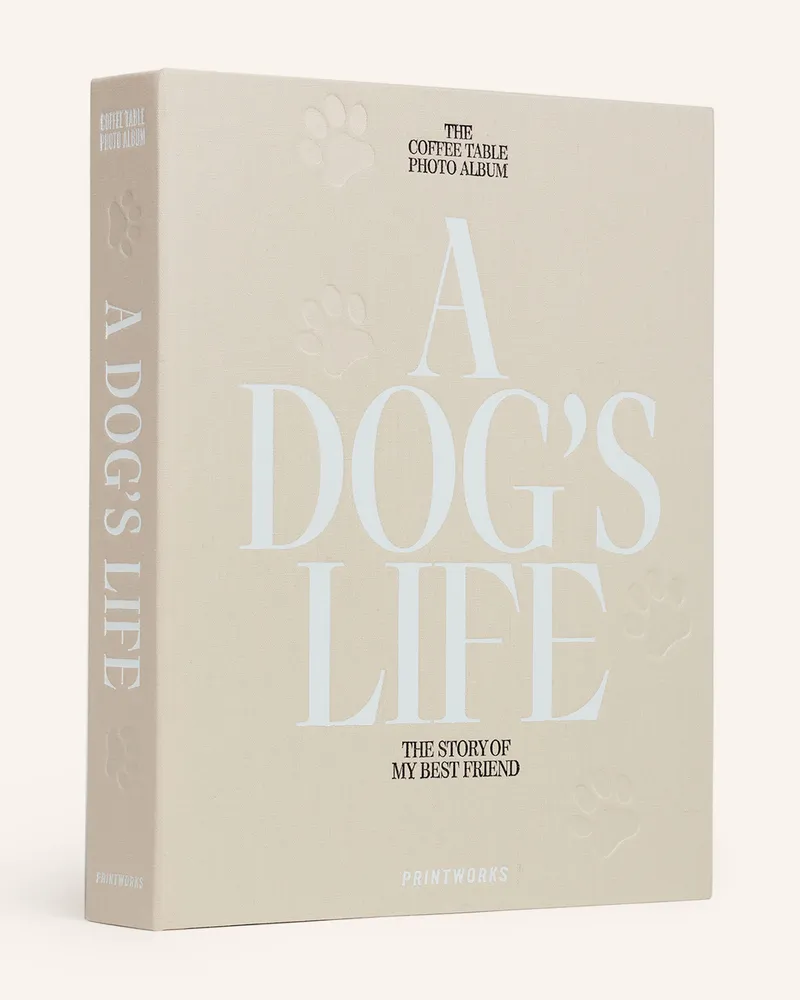 PRINTWORKS Fotoalbum A Dogs Life beige Creme