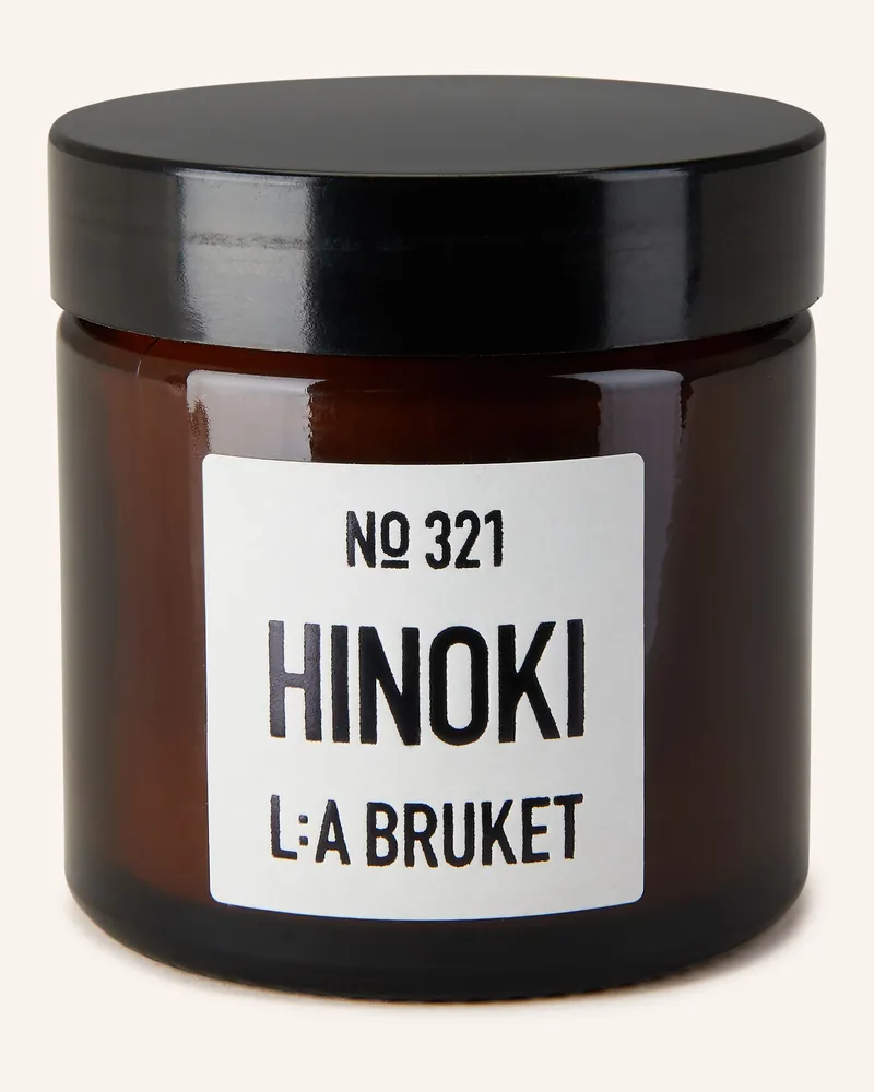 L:A Bruket Duftkerze Hinoki braun Braun