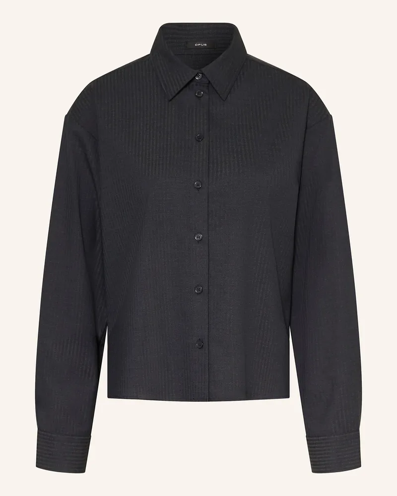 OPUS Hemdbluse Fostalgia blau Dunkelblau