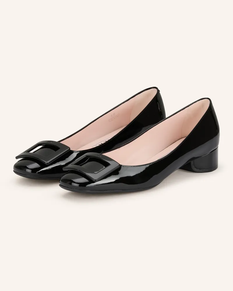 Roger Vivier Lack-Pumps U Look schwarz Schwarz