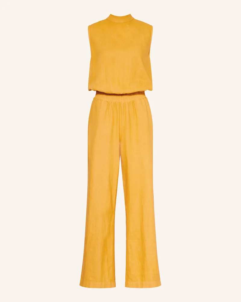 Cartoon Jumpsuit mit Leinen Dunkelgelb