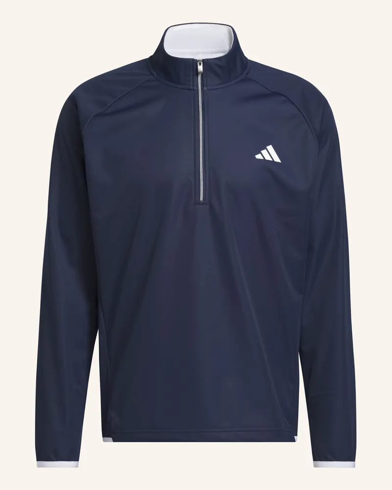 adidas ultimate365 Strapazierfähiges Wasser- Und Windabweisendes Sweatshirt, Reissverschluss Bis Zur Brust blau Weiss