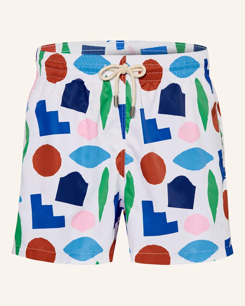 Arrels Barcelona Badeshorts WHITE HELLAS × JULIE SAFIRSTEIN Weiss