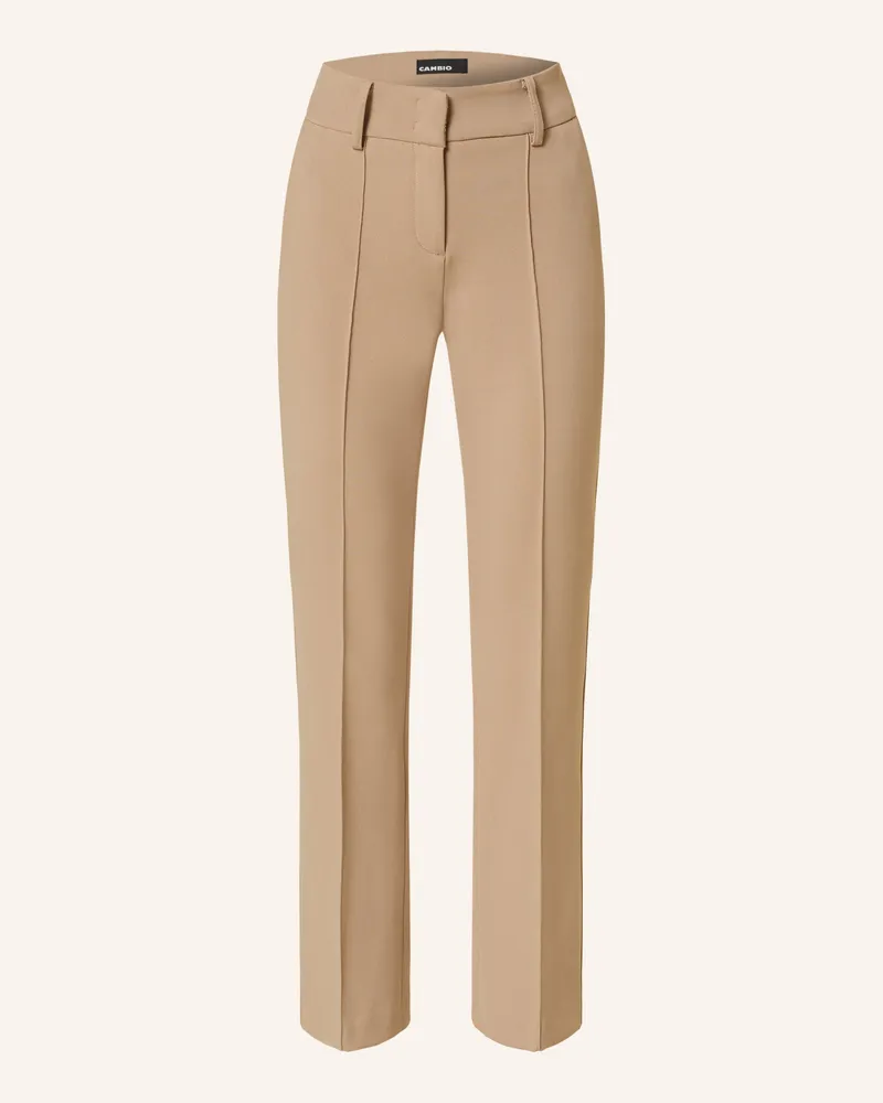 Cambio Bootcut-Hose FARAH Beige