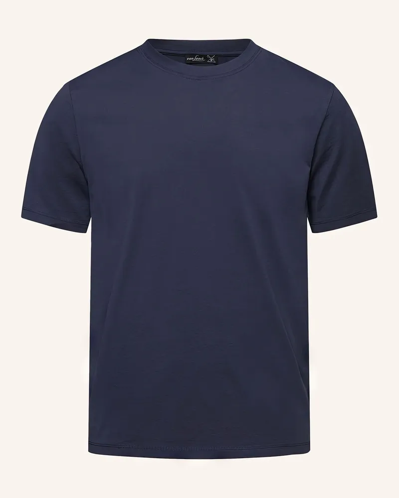 van Laack T-Shirt Modern Fit blau Dunkelblau