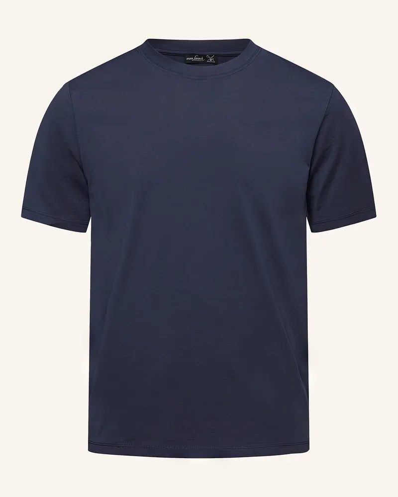 van Laack T-Shirt Modern Fit blau Dunkelblau
