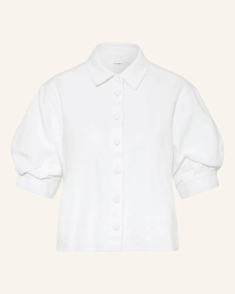 Frame Denim Hemdbluse The Billow Sleeve Shirt weiss Weiss