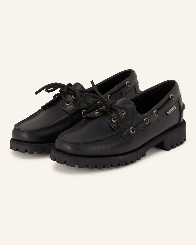 Sebago Bootsschuhe Ranger schwarz Schwarz