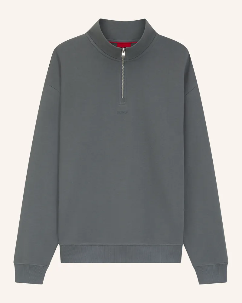 HUGO BOSS Sweat-Troyer Durty grau Grau