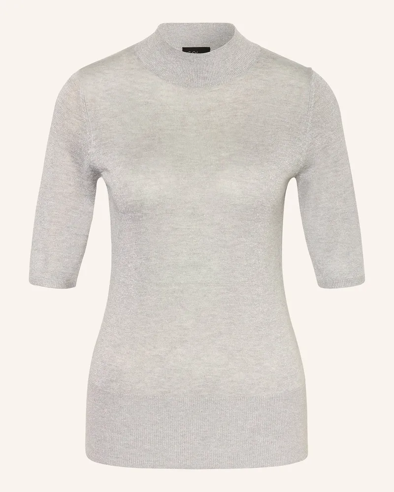 S.Oliver Strickshirt mit Glitzergarn Silber