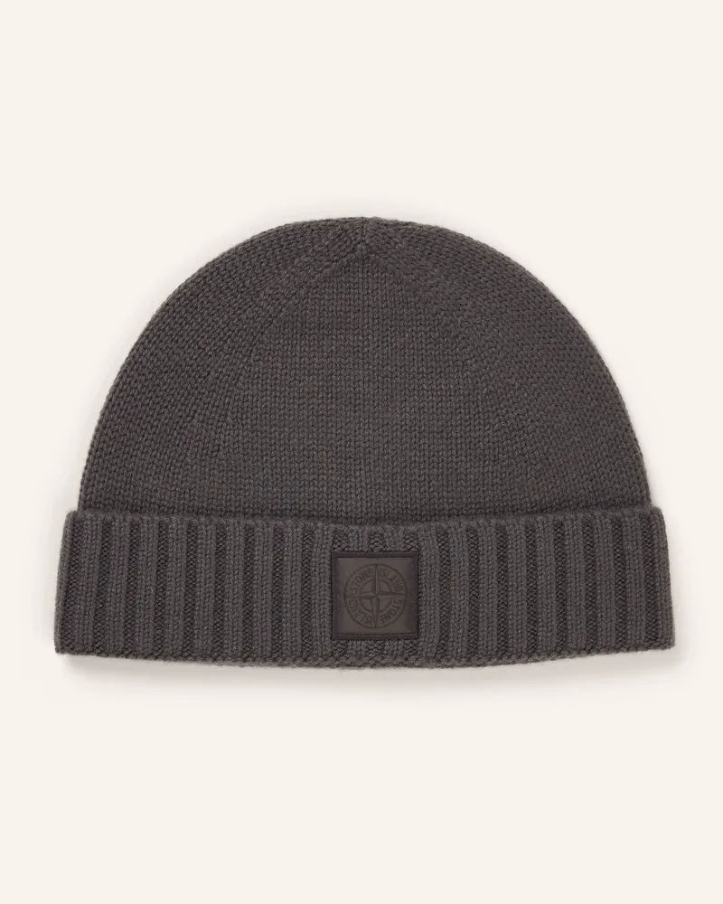 Stone Island Cashmere-Mütze Ghost grau Dunkelgrau