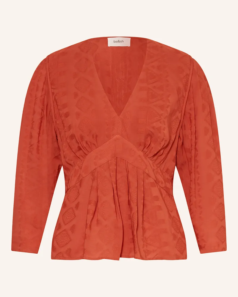 ba&sh Blusenshirt Idol Mit 3/4-Arm rot Dunkelorange