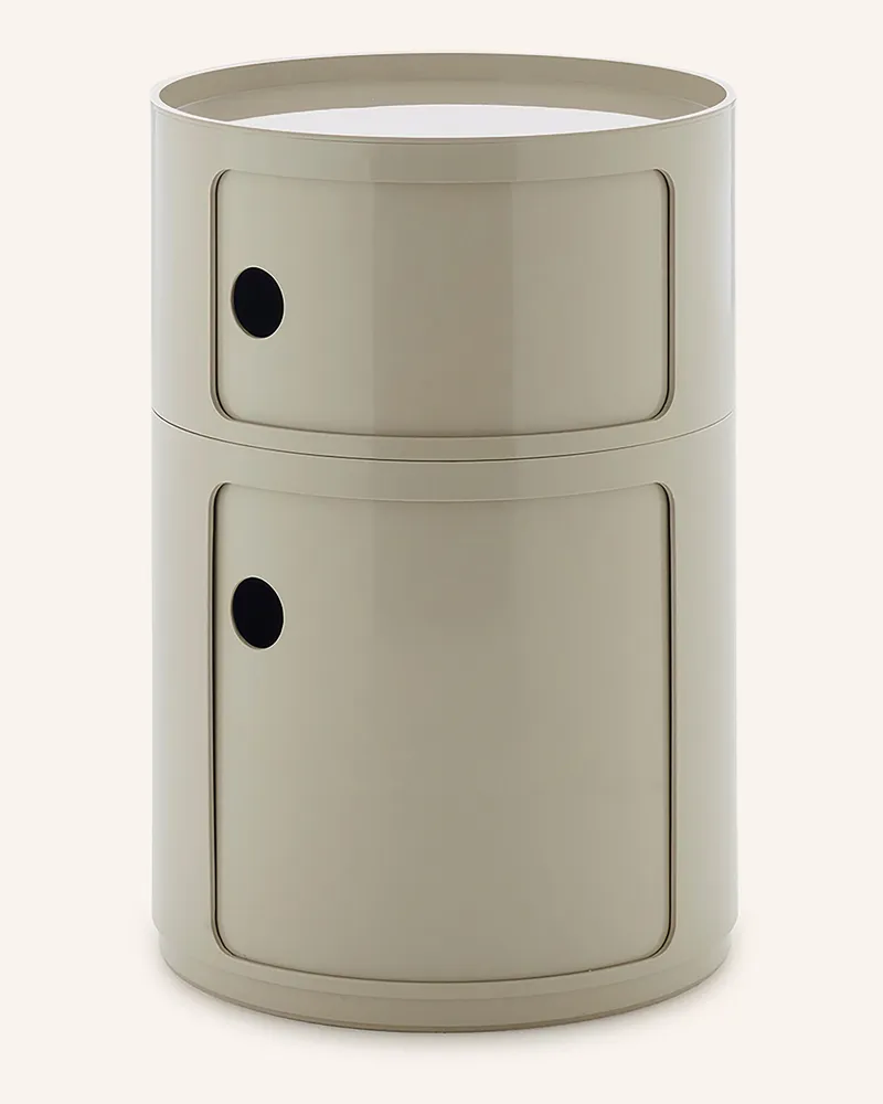 Kartell Beistelltisch Componibili beige Grau