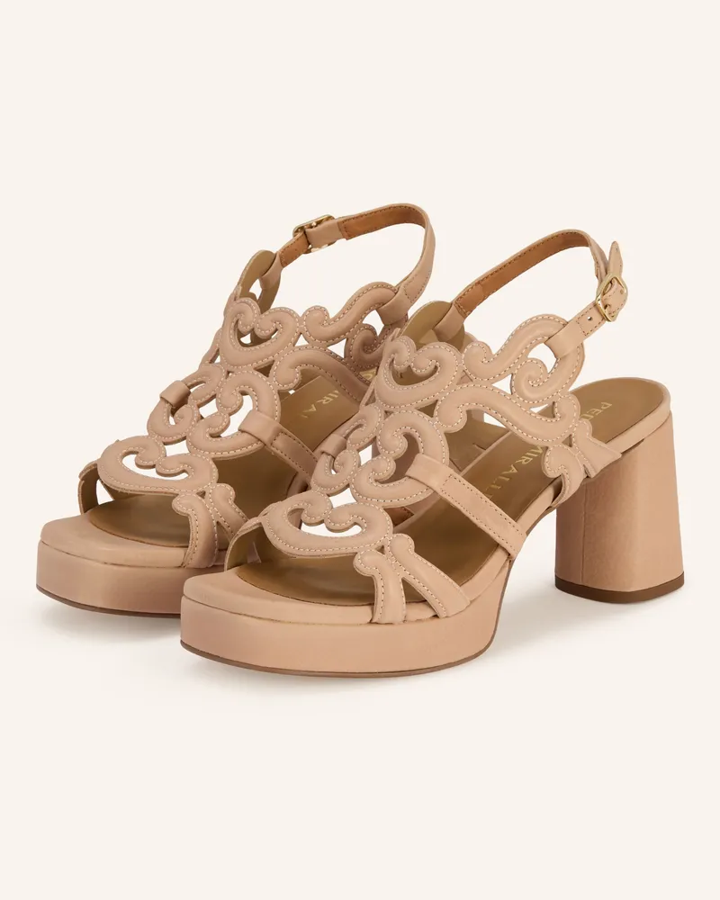 Pedro Miralles Sandaletten ATENEA mit Cut-outs Beige