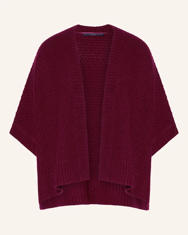 windsor. Strickhülle aus Cashmere Dunkelrot