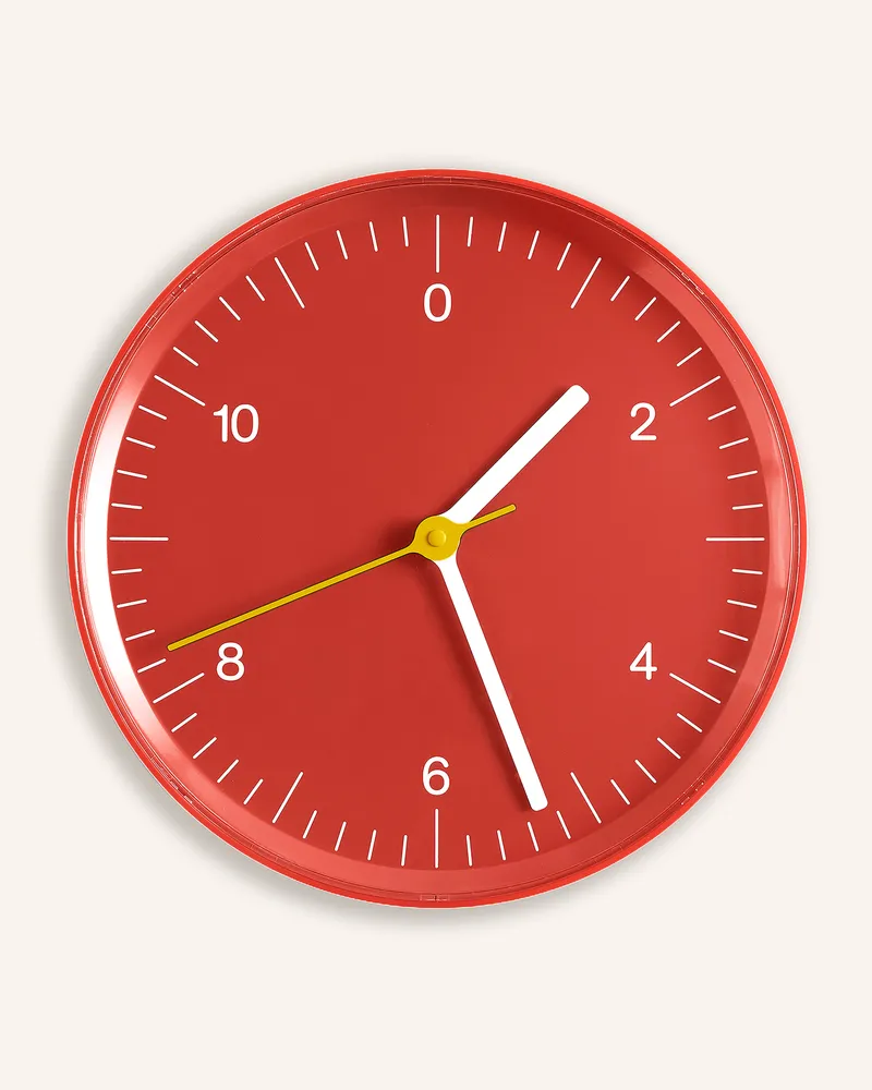 Hay Wanduhr rot Rot
