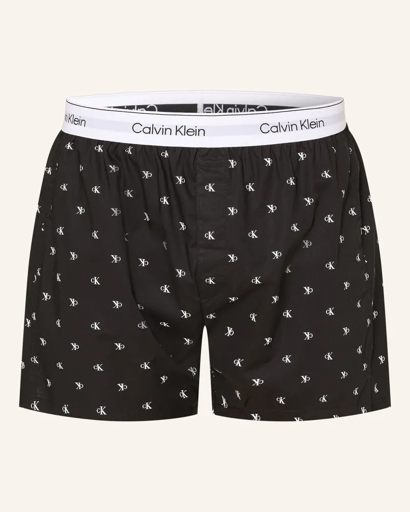Calvin Klein Schlafshorts schwarz Schwarz