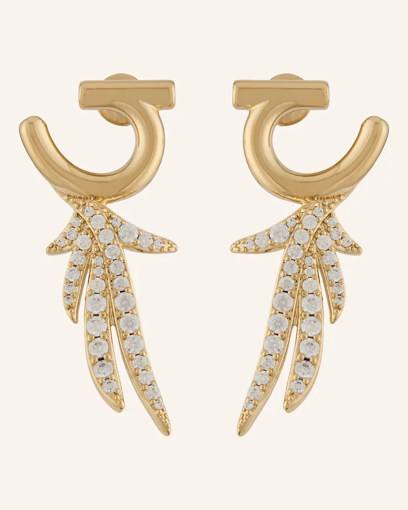 Ferragamo Ohrstecker Piuma gold Gold