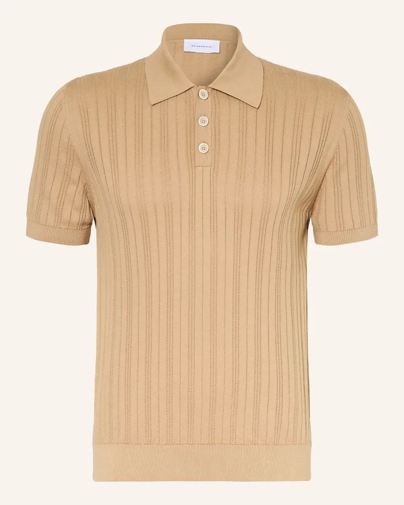 Baldessarini Strick-Poloshirt braun Hellbraun
