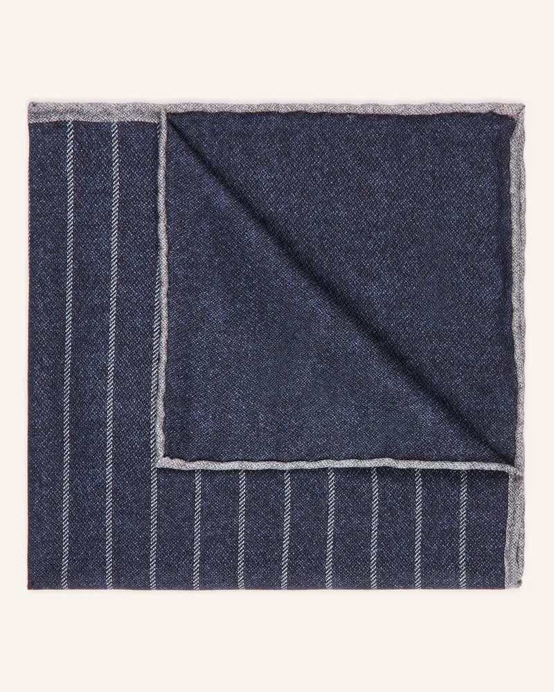 Brunello Cucinelli Einstecktuch blau Dunkelblau