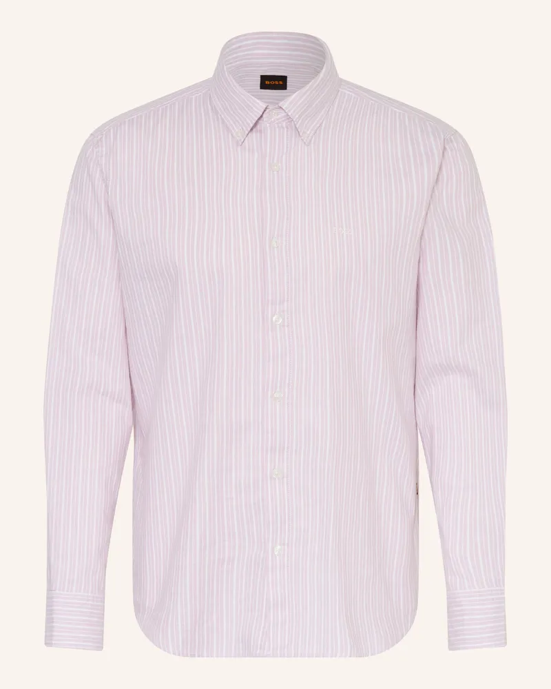 HUGO BOSS Hemd RICOPLUS Slim Fit Helllila