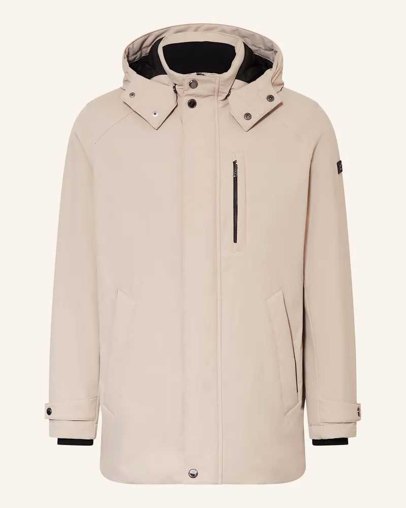 Bugatti Parka mit abnehmbarer Kapuze Hellgrau