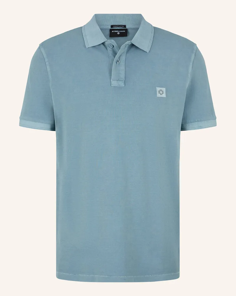Strellson Poloshirt blau Hellblau
