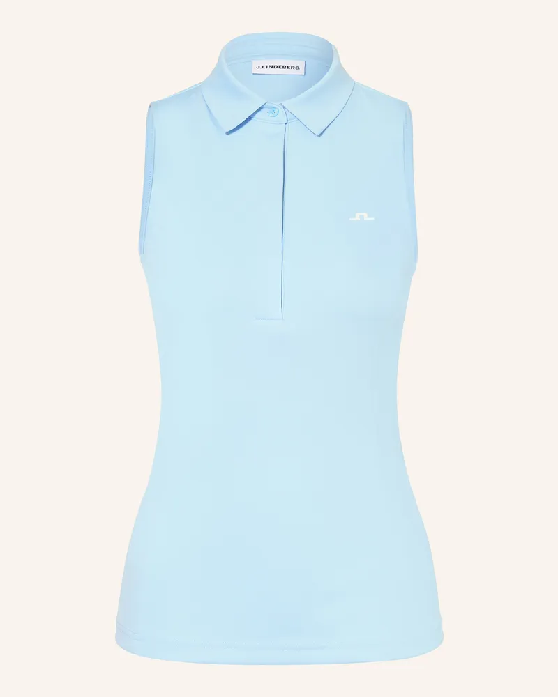 J.Lindeberg Funktions-Poloshirt Hellblau