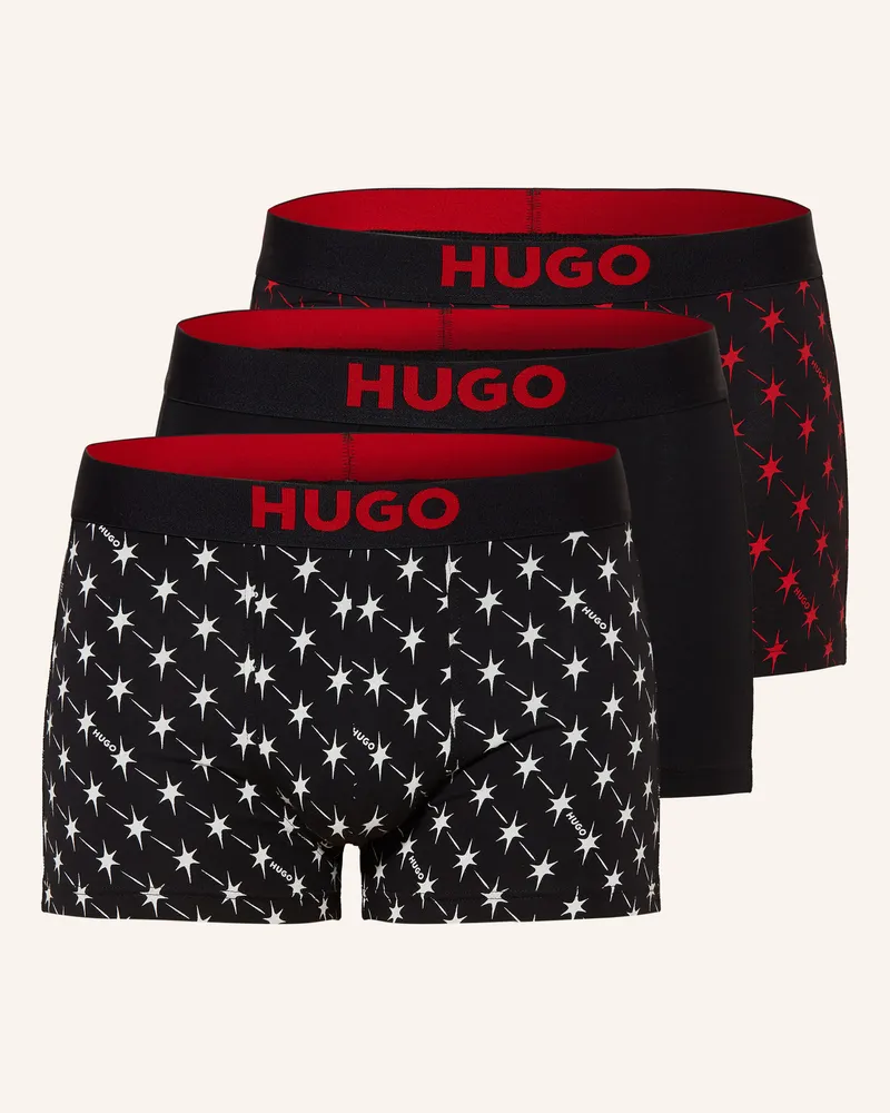 HUGO BOSS 3er-Pack Boxershorts rot Rot