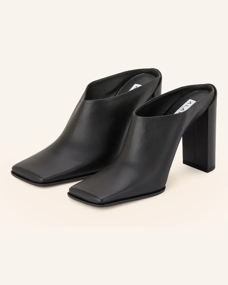Alaïa Mules Schwarz