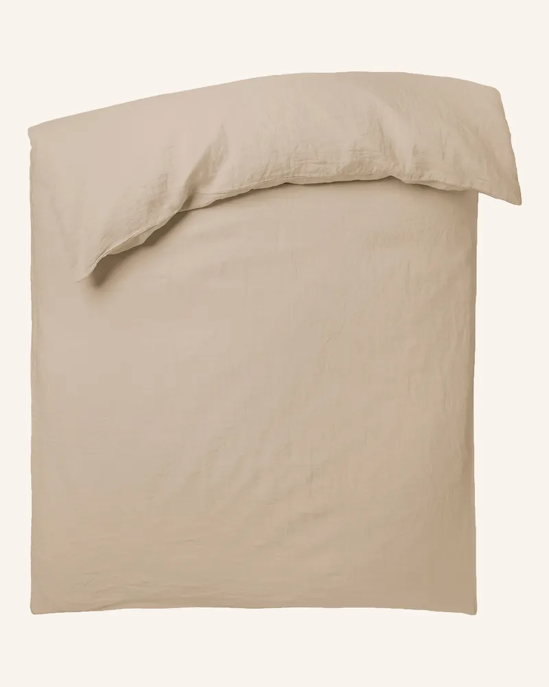 Zoeppritz Bettbezug STAY aus Leinen Beige
