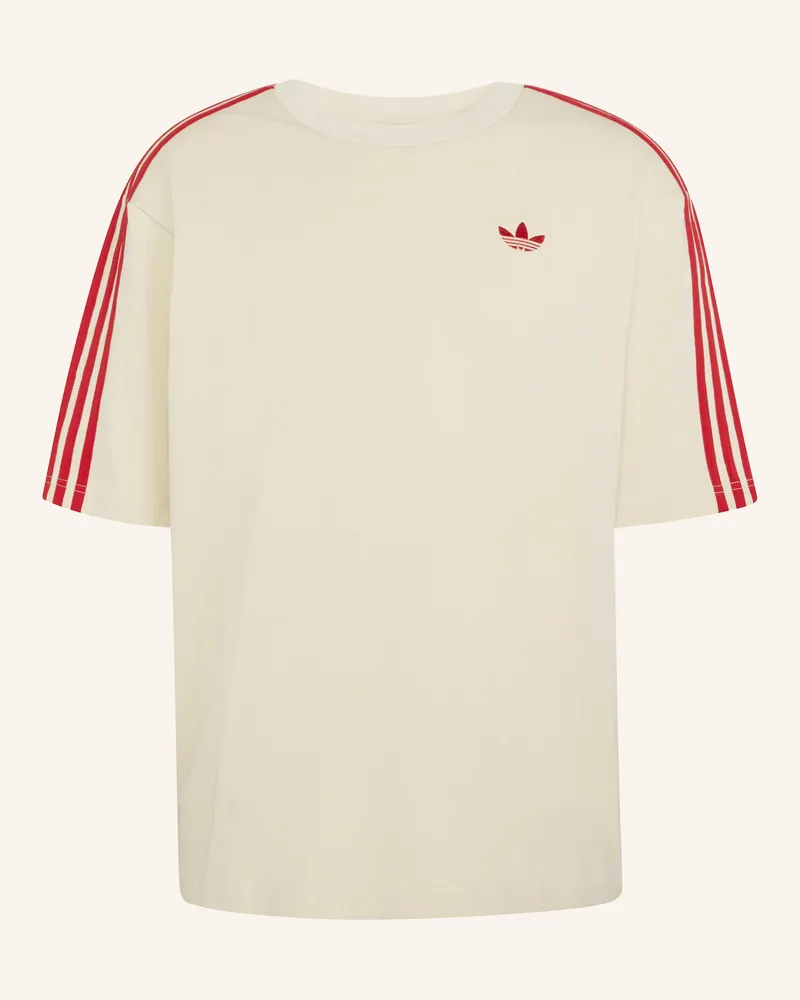 adidas Oversized-Shirt 3-Streifen beige Grün