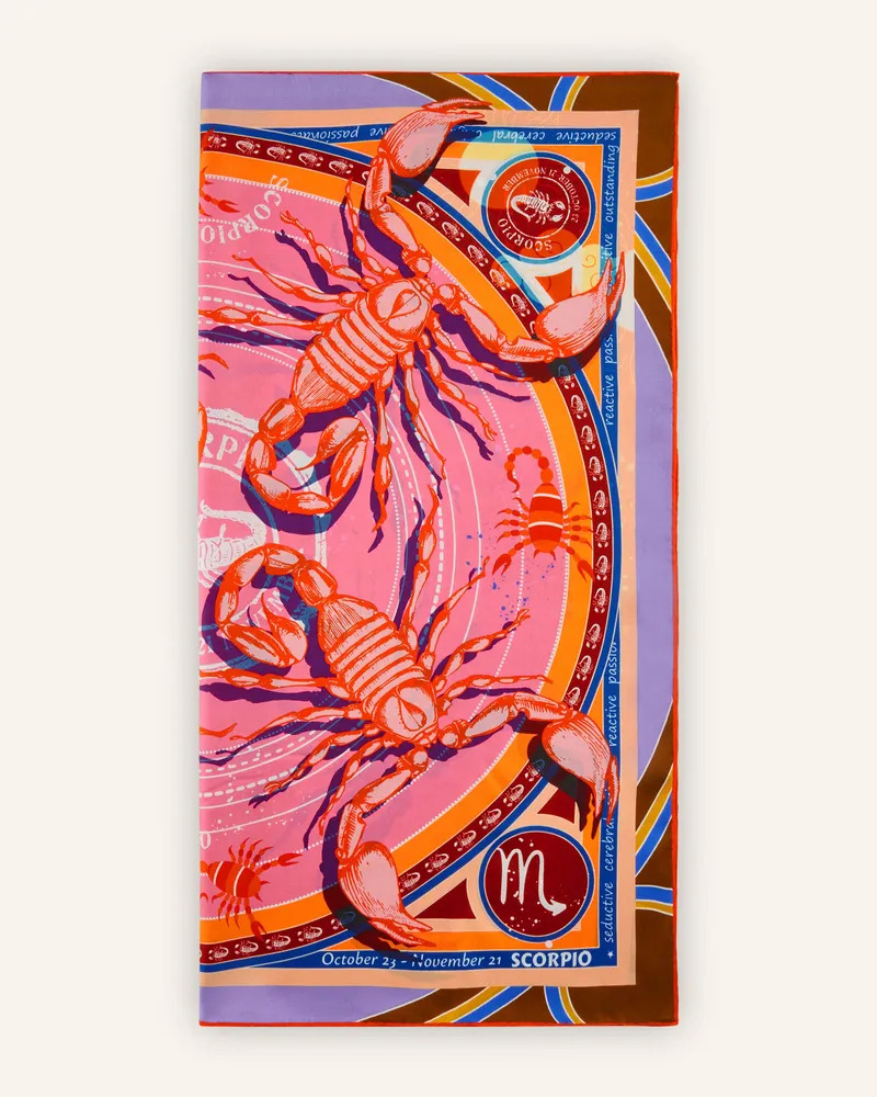 Codello Tuch Sternzeichen Skorpion rosa Rosa