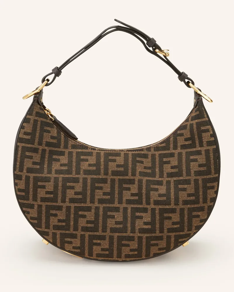 Fendi Schultertasche Fendigraphy Small braun Dunkelbraun