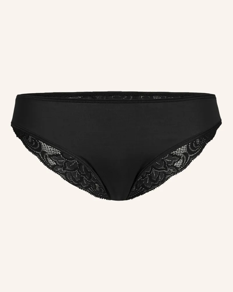 Ehrlich Textil Sophie Slip Mit Spitze Aus Modal schwarz Schwarz